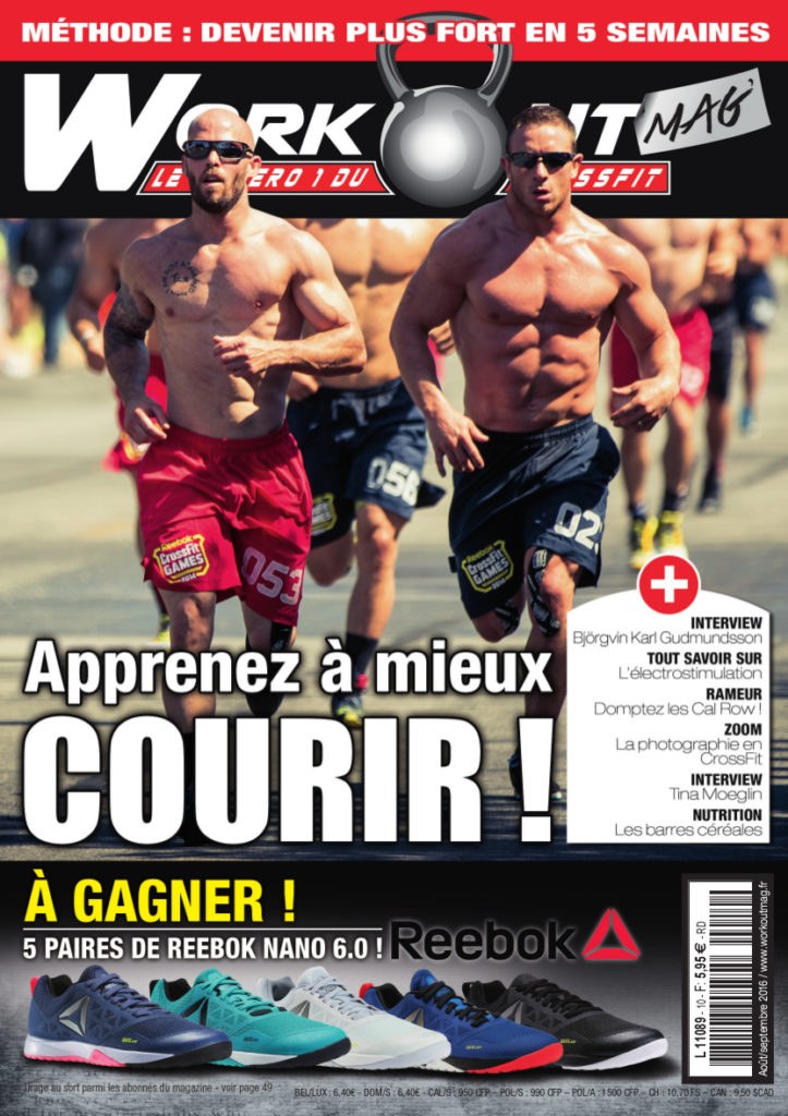 Publication dans le magazine Workout
